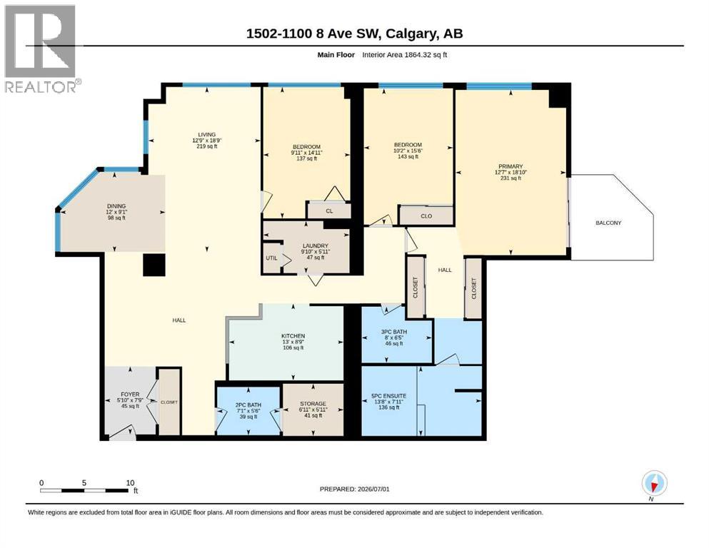1502, 1100 8 Avenue Sw, Calgary, Alberta  T2P 3T9 - Photo 37 - A2325839