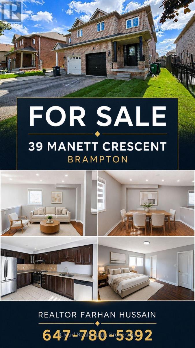 39 Manett Crescent, Brampton, Ontario  L6X 4X4 - Photo 44 - W13710588