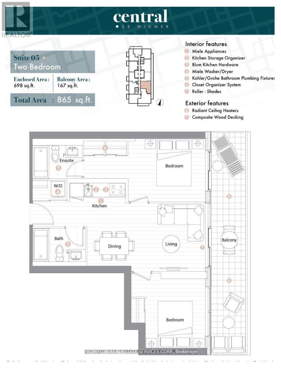 3605 - 38 Widmer Street, Toronto, Ontario  M5V 2E9 - Photo 5 - C13725728