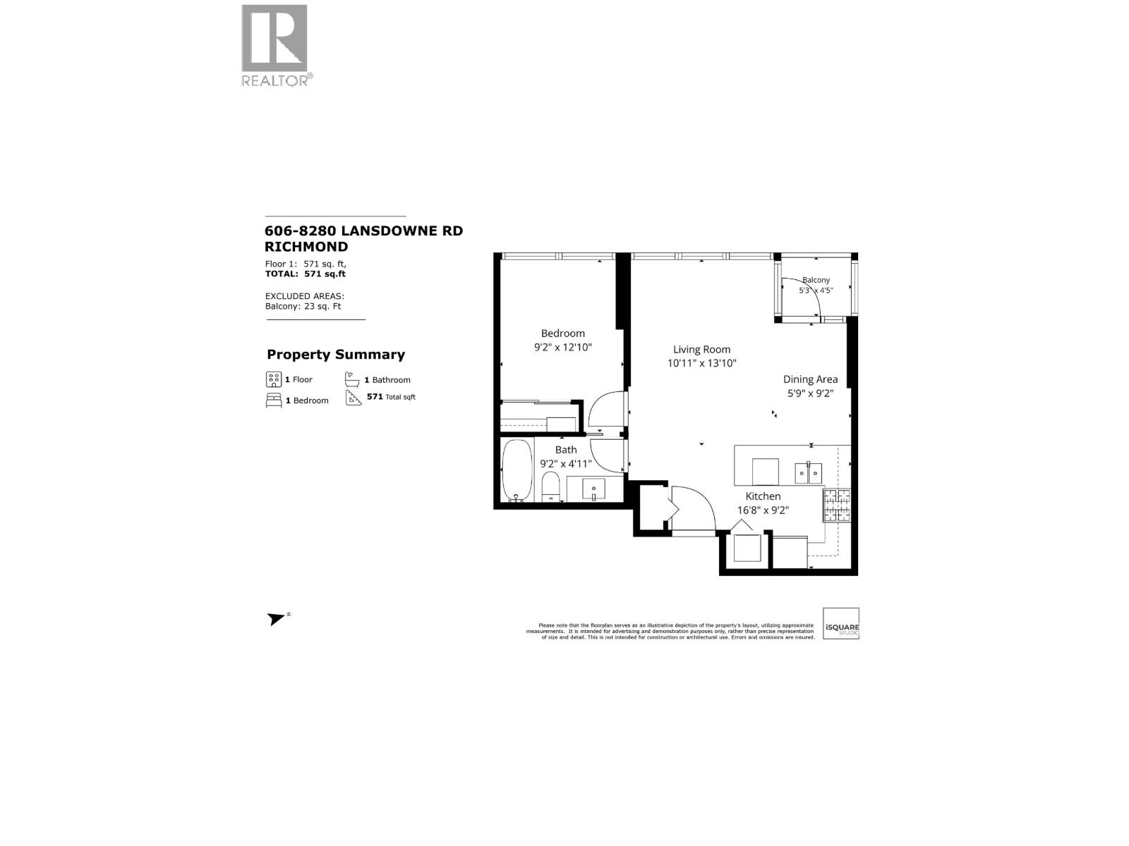 606 8280 Lansdowne Road, Richmond, British Columbia  V6X 0B2 - Photo 33 - R3160056