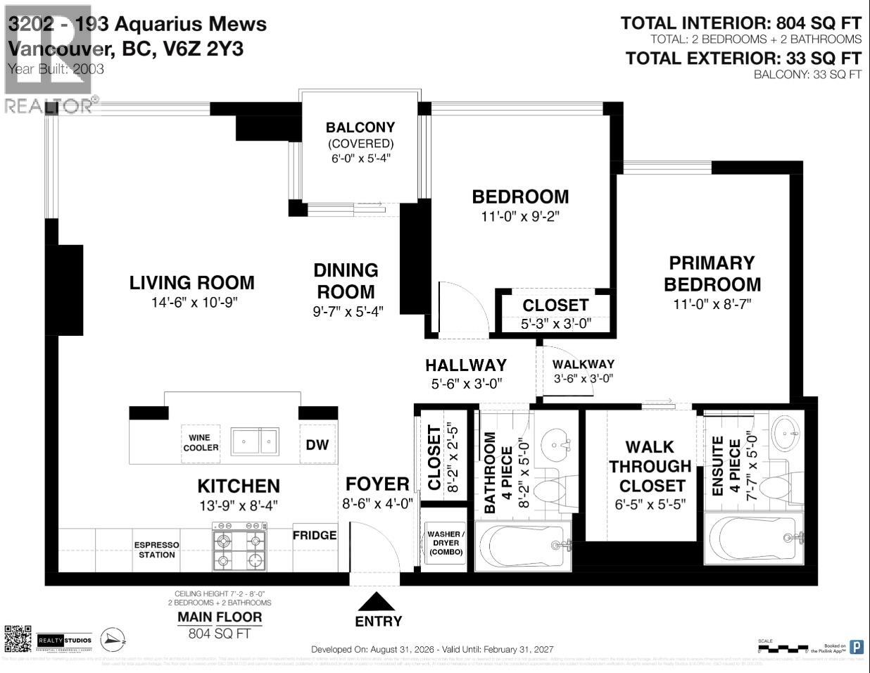 3202 193 Aquarius Mews, Vancouver, British Columbia V6Z 2Z2 - Photo 39 - R3160302