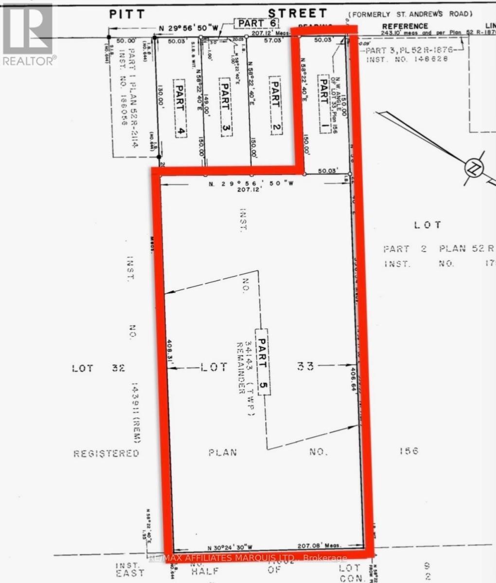 Lot Pitt Street, Cornwall, Ontario  K6K 1A4 - Photo 2 - X12094772