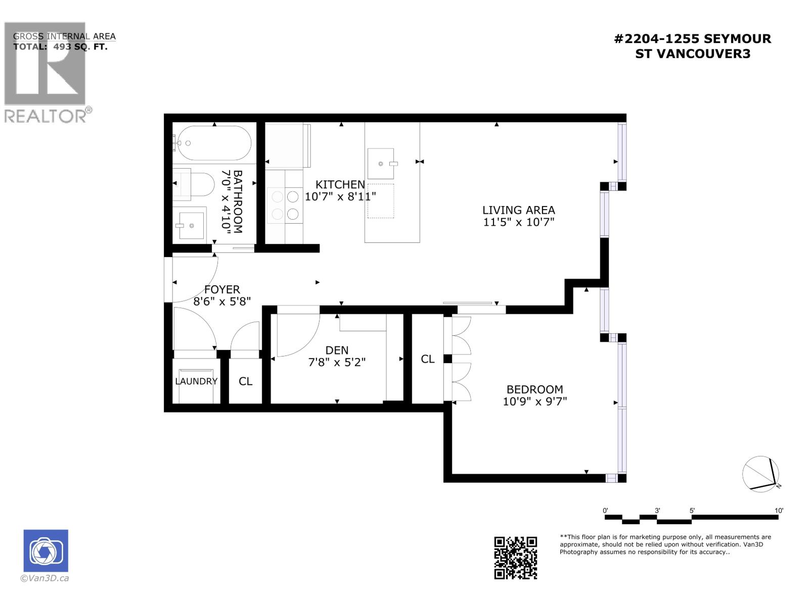 2204 1255 Seymour Street, Vancouver, British Columbia  V6B 0H1 - Photo 3 - R3161213