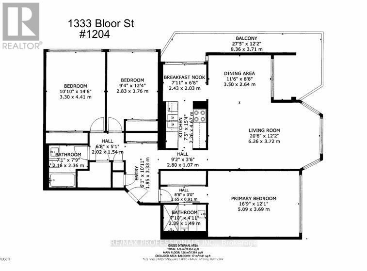 1204 - 1333 Bloor Street, Mississauga, Ontario  L4Y 3T6 - Photo 44 - W13746652