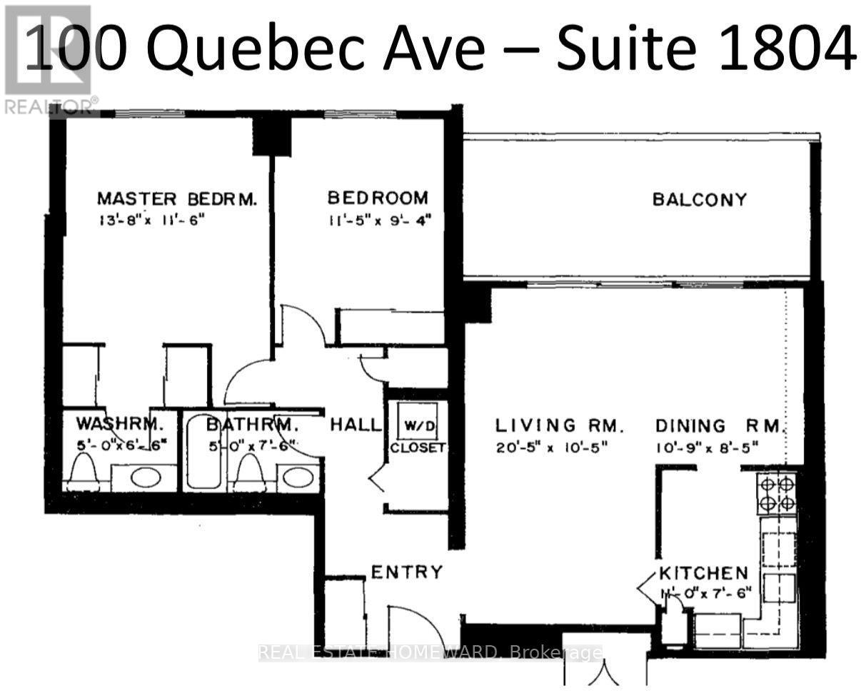 1804 - 100 Quebec Avenue, Toronto, Ontario  M6P 4B8 - Photo 33 - W13750218