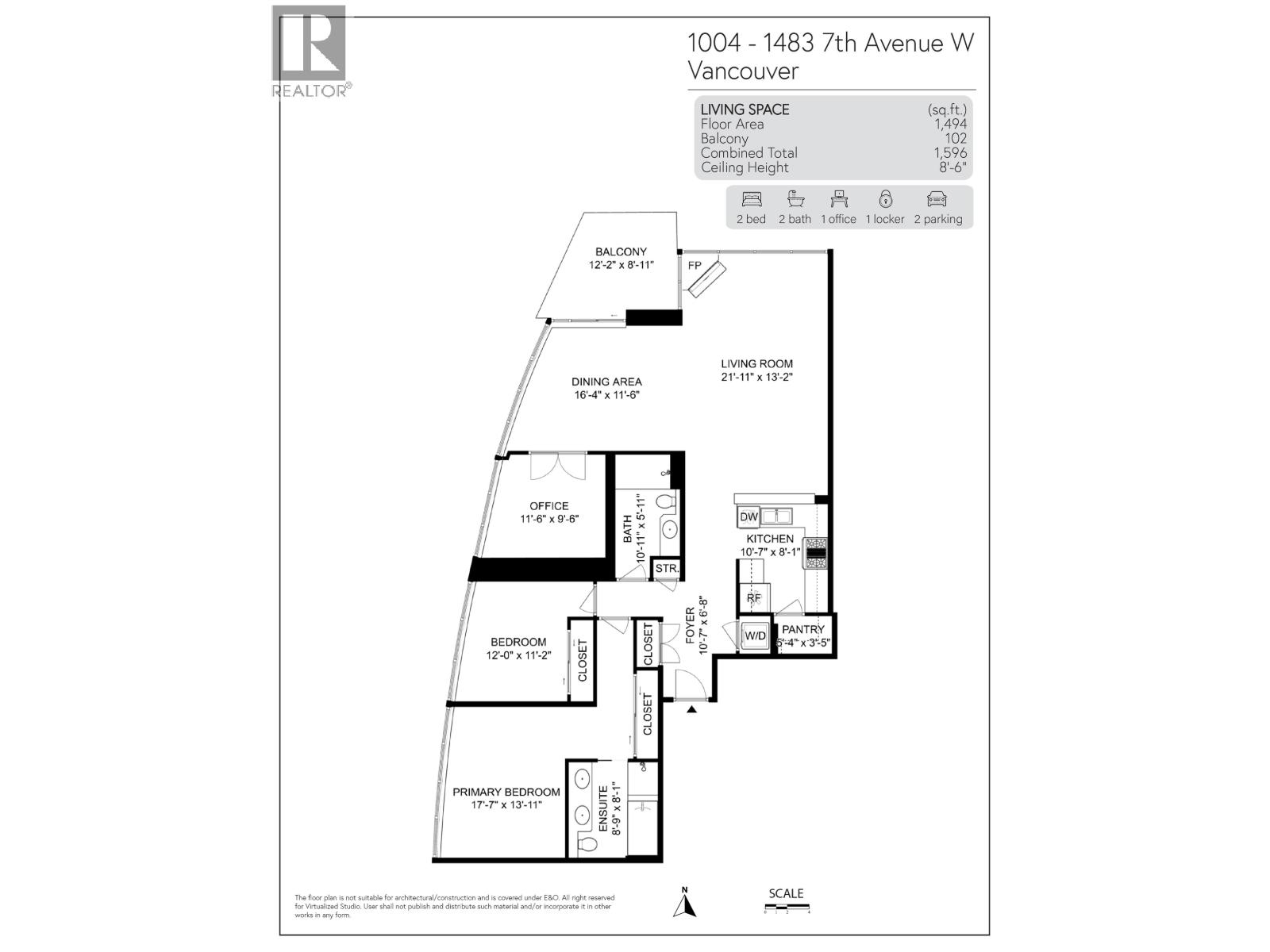 1004 1483 W 7th Avenue, Vancouver, British Columbia  V6H 4H6 - Photo 40 - R3162137