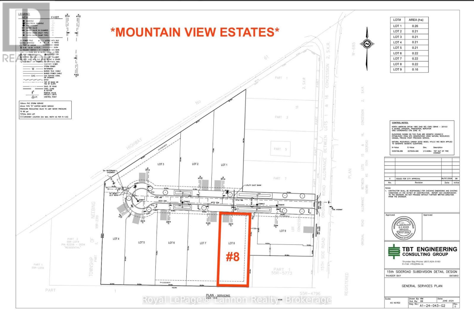 LOT #8 MOUNTAIN VIEW DR., Thunder Bay, Ontario