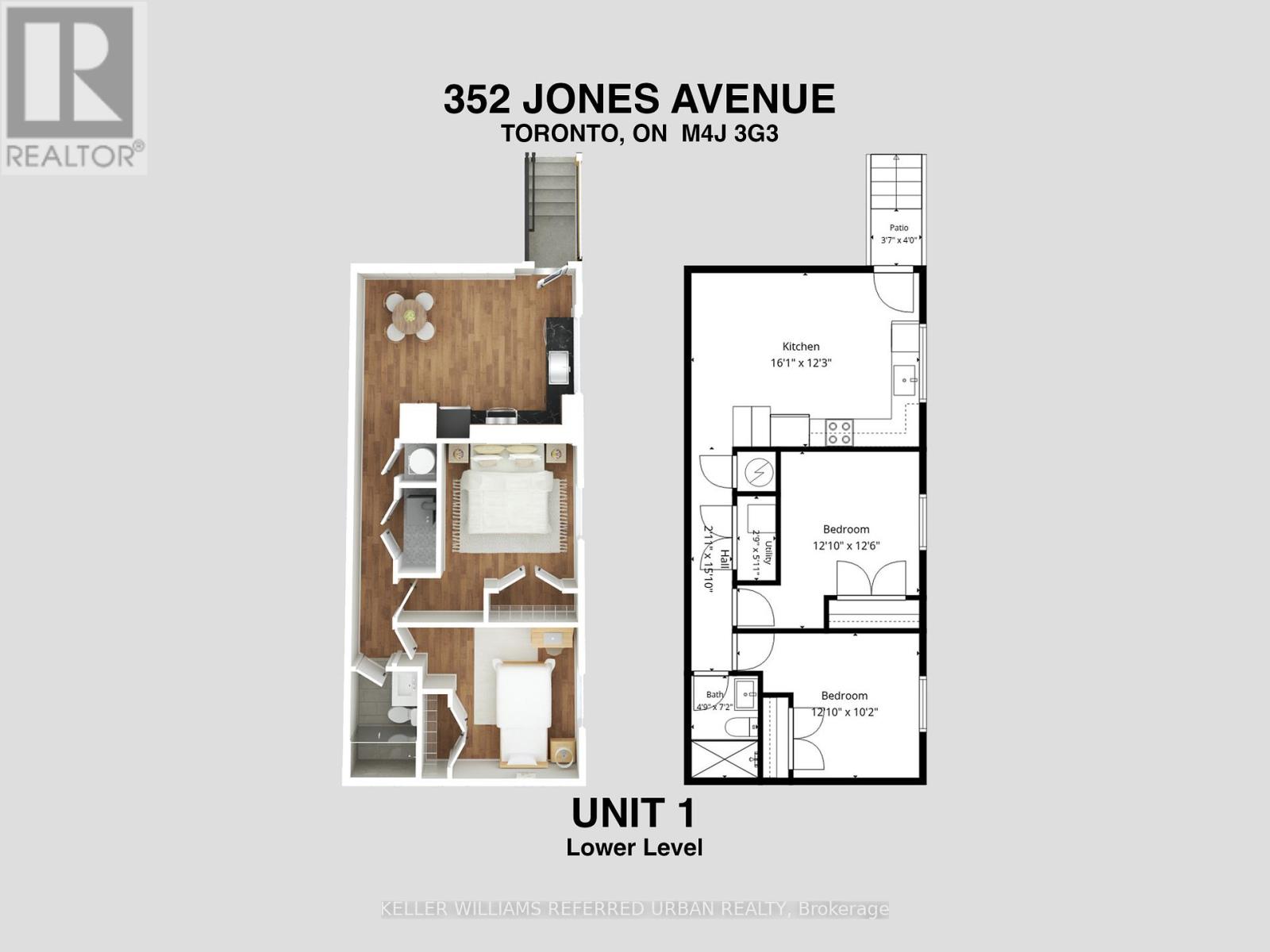 1 - 352 Jones Avenue, Toronto, Ontario  M4J 3G3 - Photo 13 - E13757046