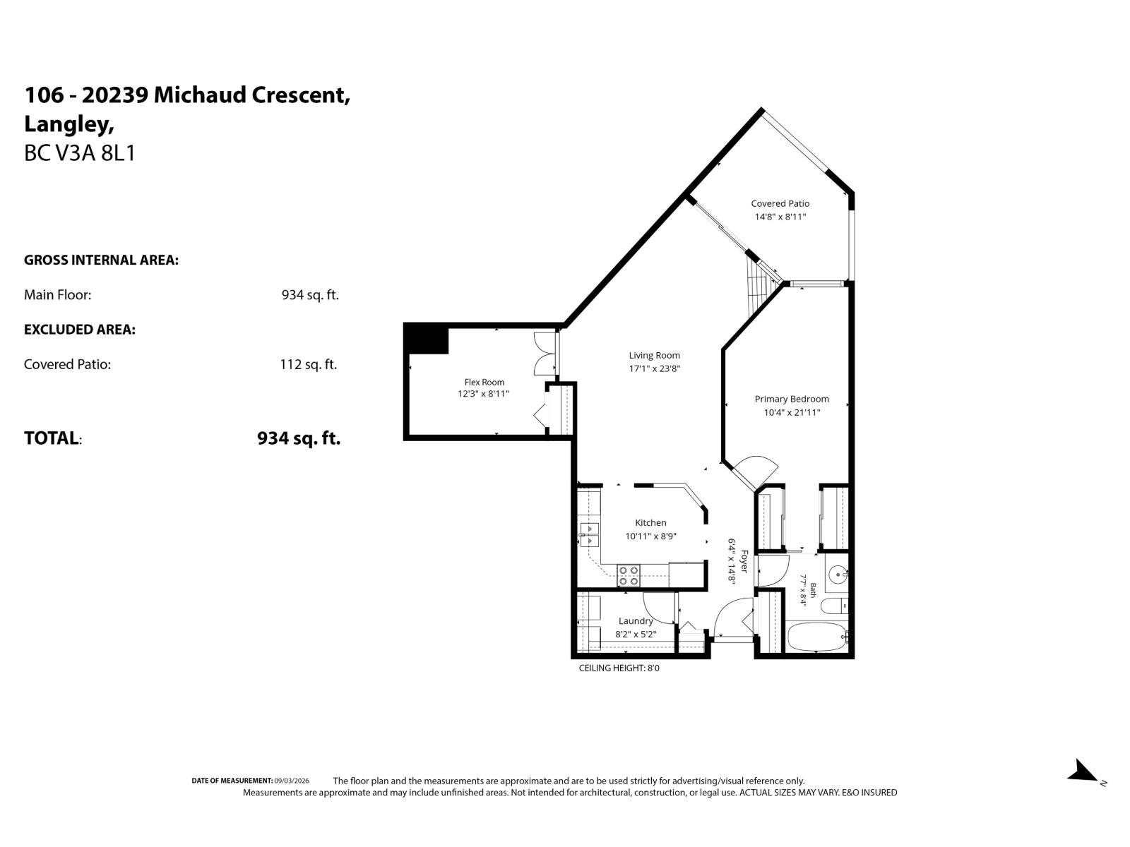 106 20239 MICHAUD CRESCENT, langley, British Columbia