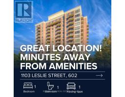 602 - 1103 LESLIE STREET, Toronto, Ontario
