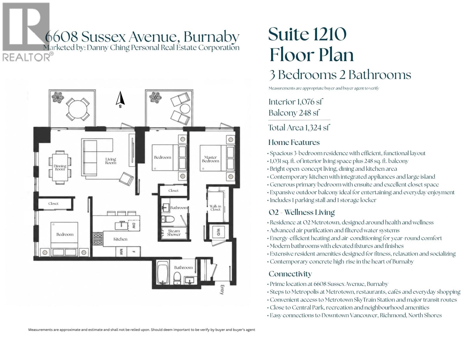 1210 6608 Sussex Avenue, Burnaby, British Columbia  V5H 3B1 - Photo 2 - R3160847