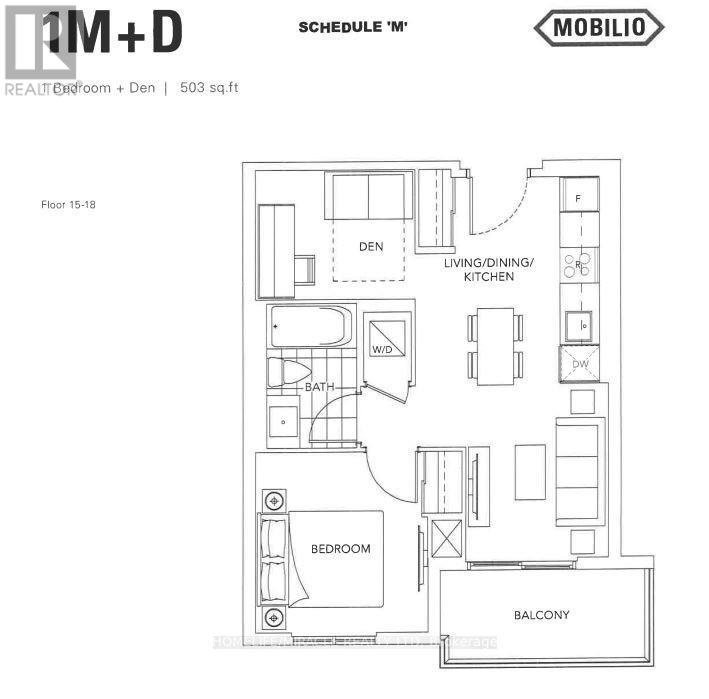 1505 - 10 Honeycrisp Crescent, Vaughan (Vaughan Corporate Centre), Ontario  L4K 0M7 - Photo 6 - N13775180