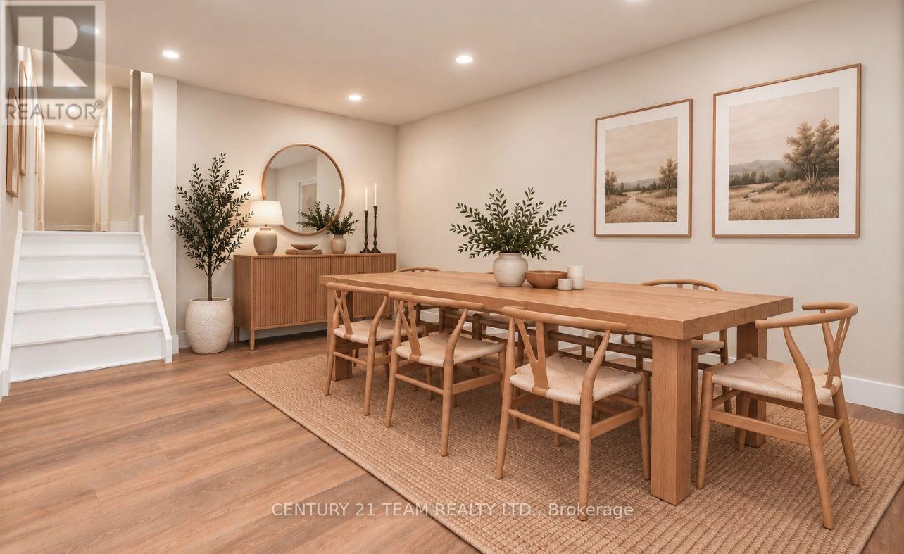 Virtually Staged Basement Family Room Alt
