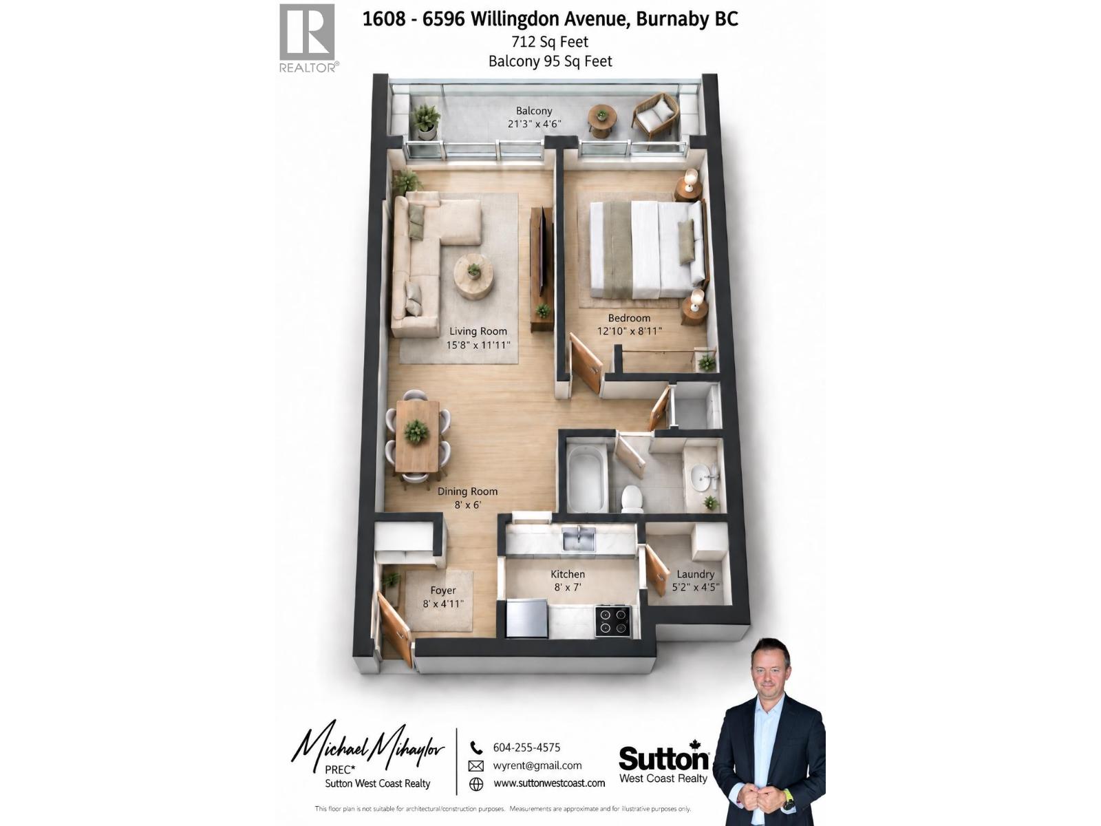 1608 6595 Willingdon Avenue, Burnaby, British Columbia  V5H 4E5 - Photo 32 - R3163378