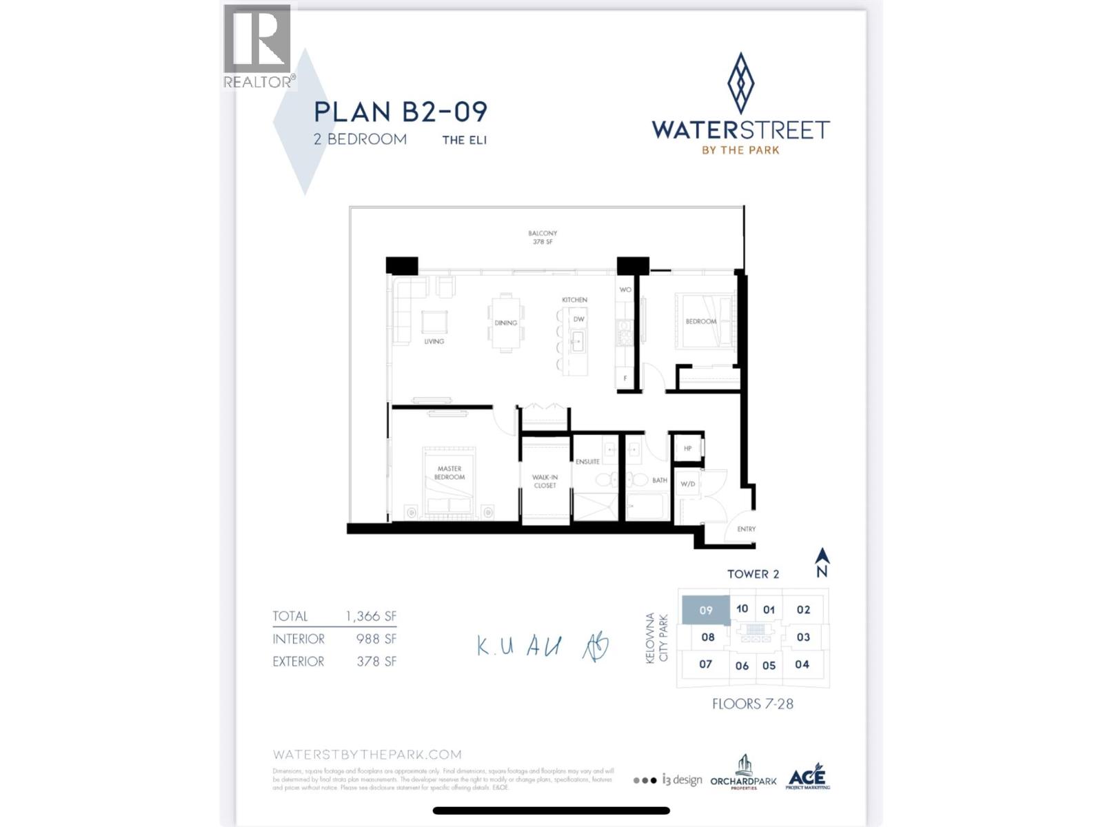 1626 Water Street Unit# 1109, Kelowna, BC V1Y 0N7