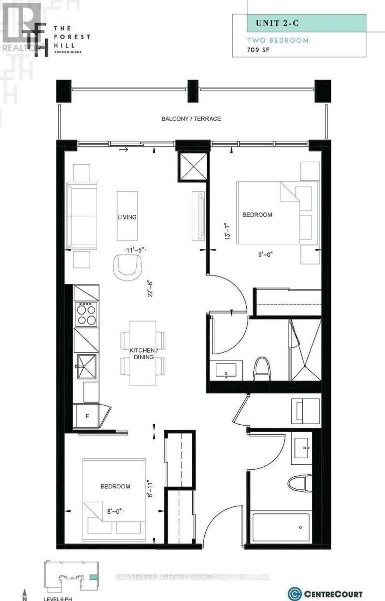 1718 - 2020 Bathurst Street, Toronto, Ontario  M5P 0A6 - Photo 4 - C13789194