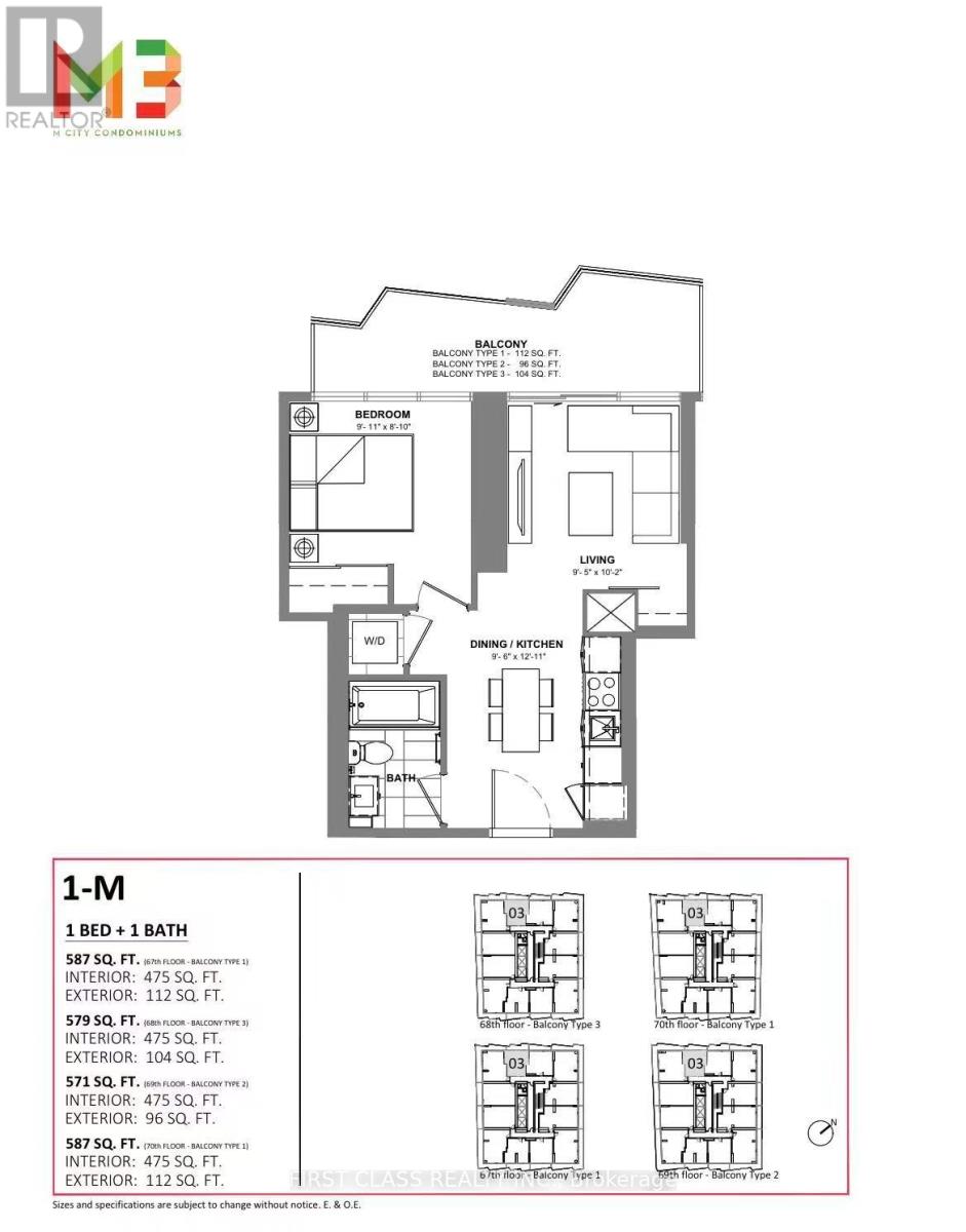 7003 - 448 Burnhamthorpe Road W, Mississauga, Ontario  L5B 0R4 - Photo 5 - W13794660