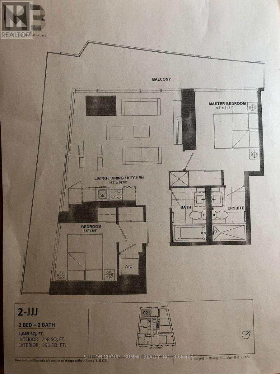 1402 - 448 Burnhamthorpe Road W, Mississauga, Ontario  L5B 0R4 - Photo 16 - W13793834