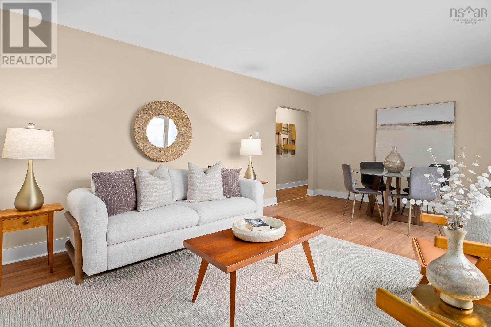 A Three bedroom unit living room