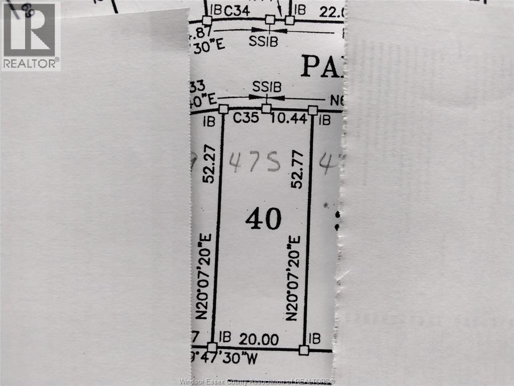 V/L PALLIES Unit# LOT 40, LaSalle, Ontario