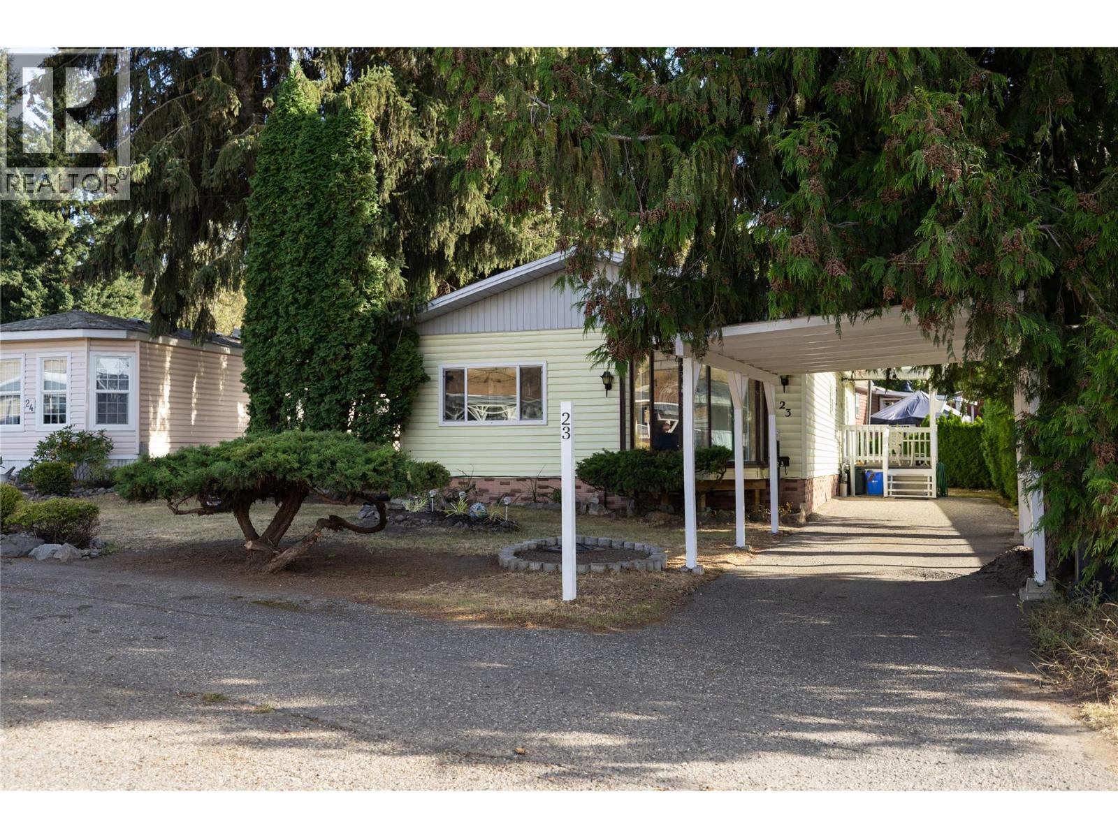 Front view of home and carport