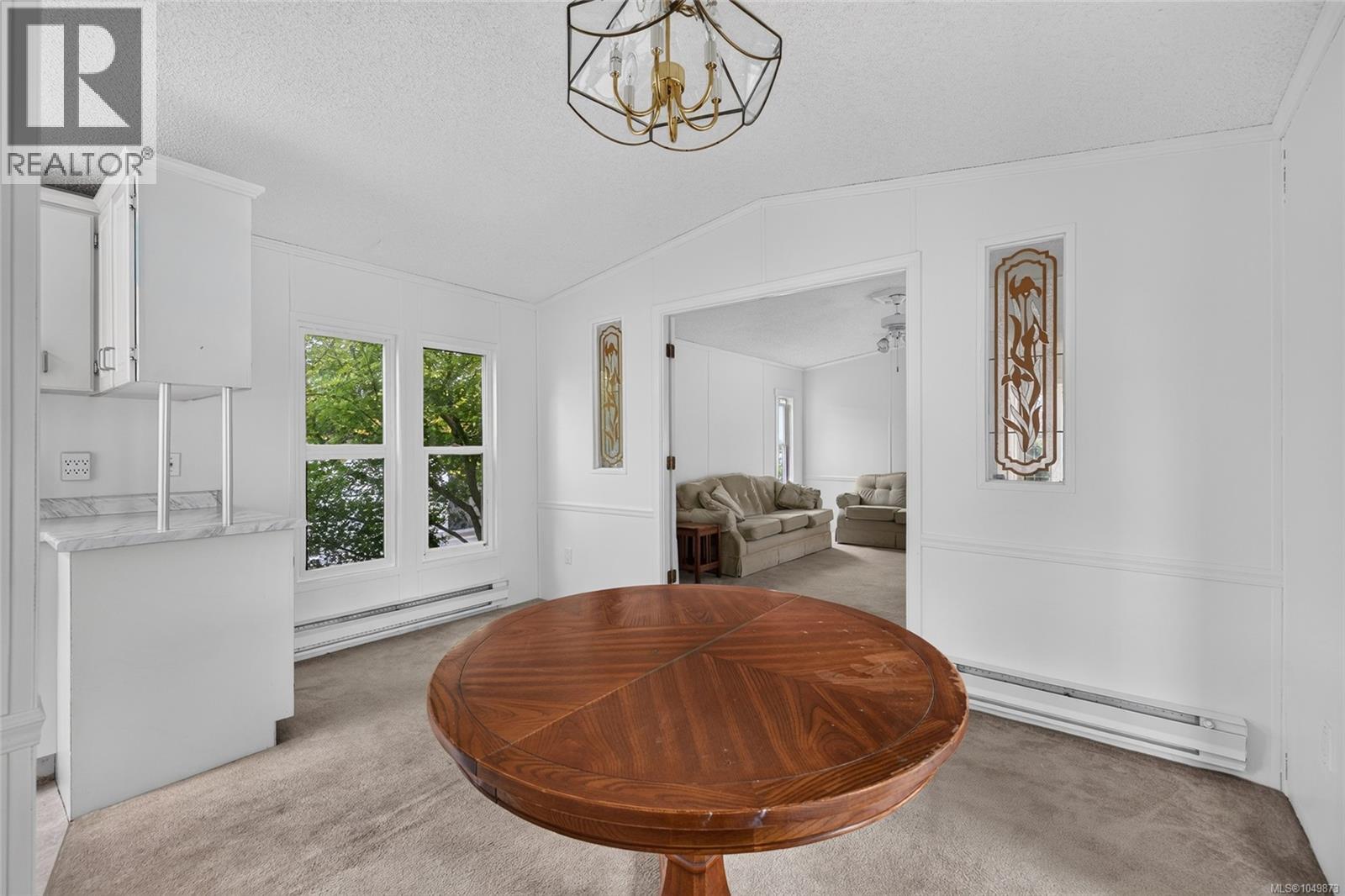 Spacious dining area