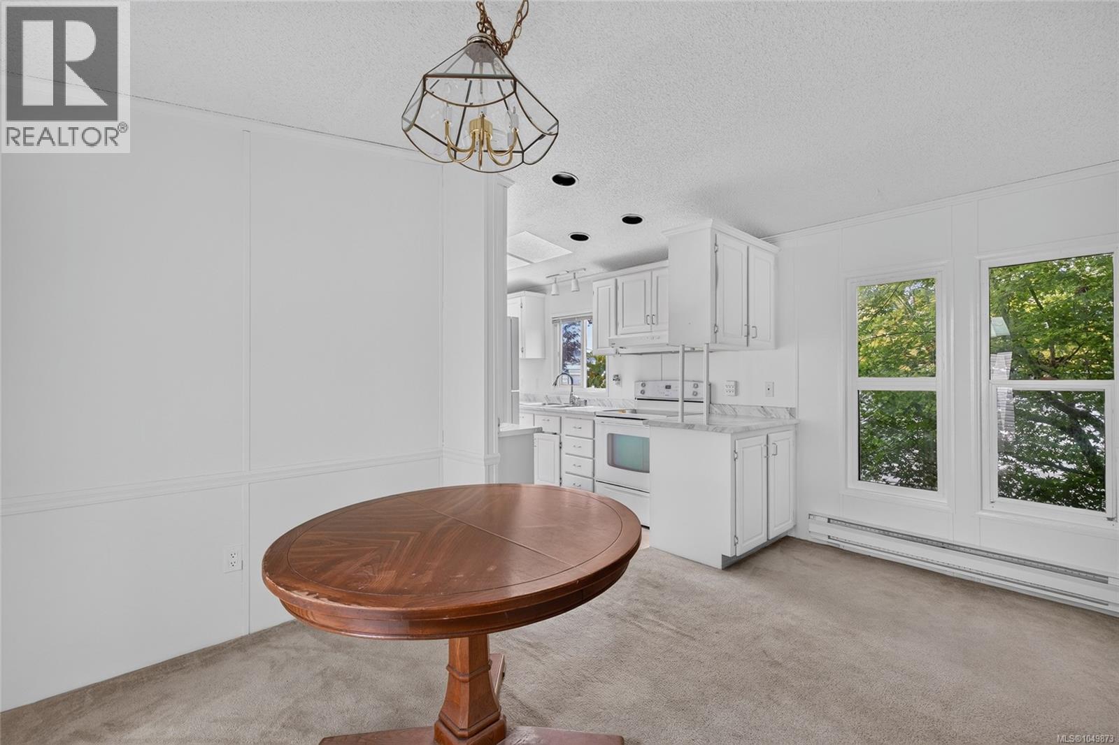Spacious dining area