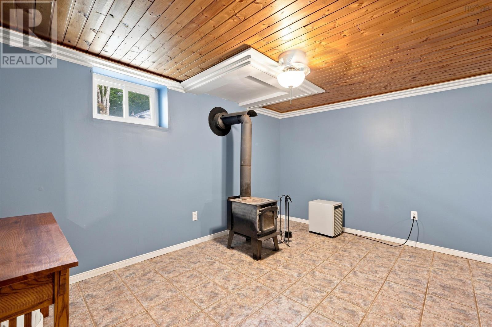 Wood Stove Lower Level