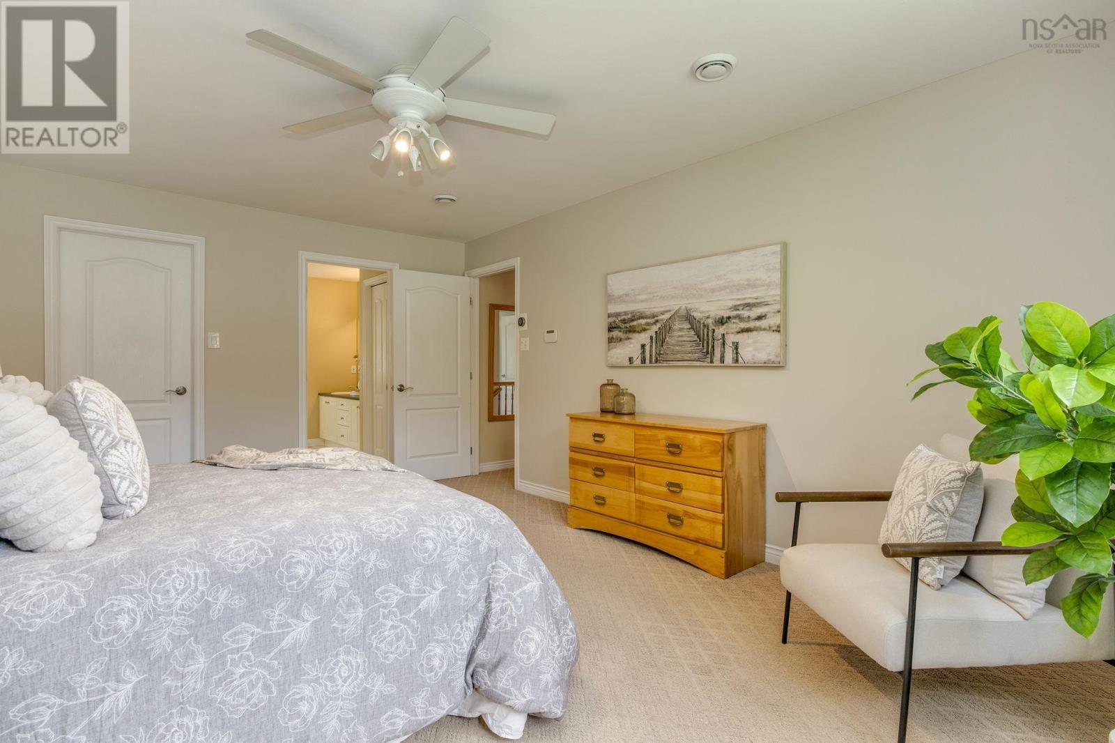 With walk in closet & ensuite bath