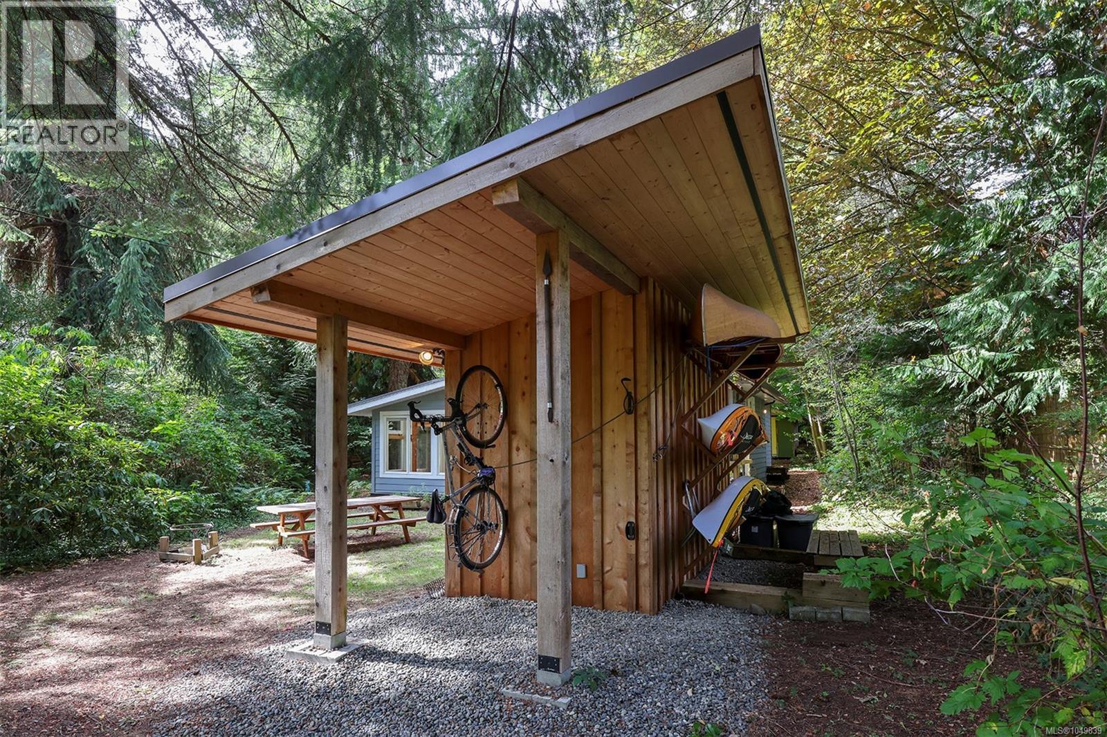 Kayak, canoe and bike storage