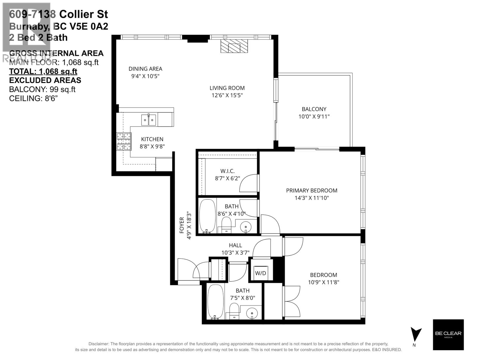 609 7138 Collier Street, Burnaby, British Columbia  V5E 0A2 - Photo 3 - R3168203