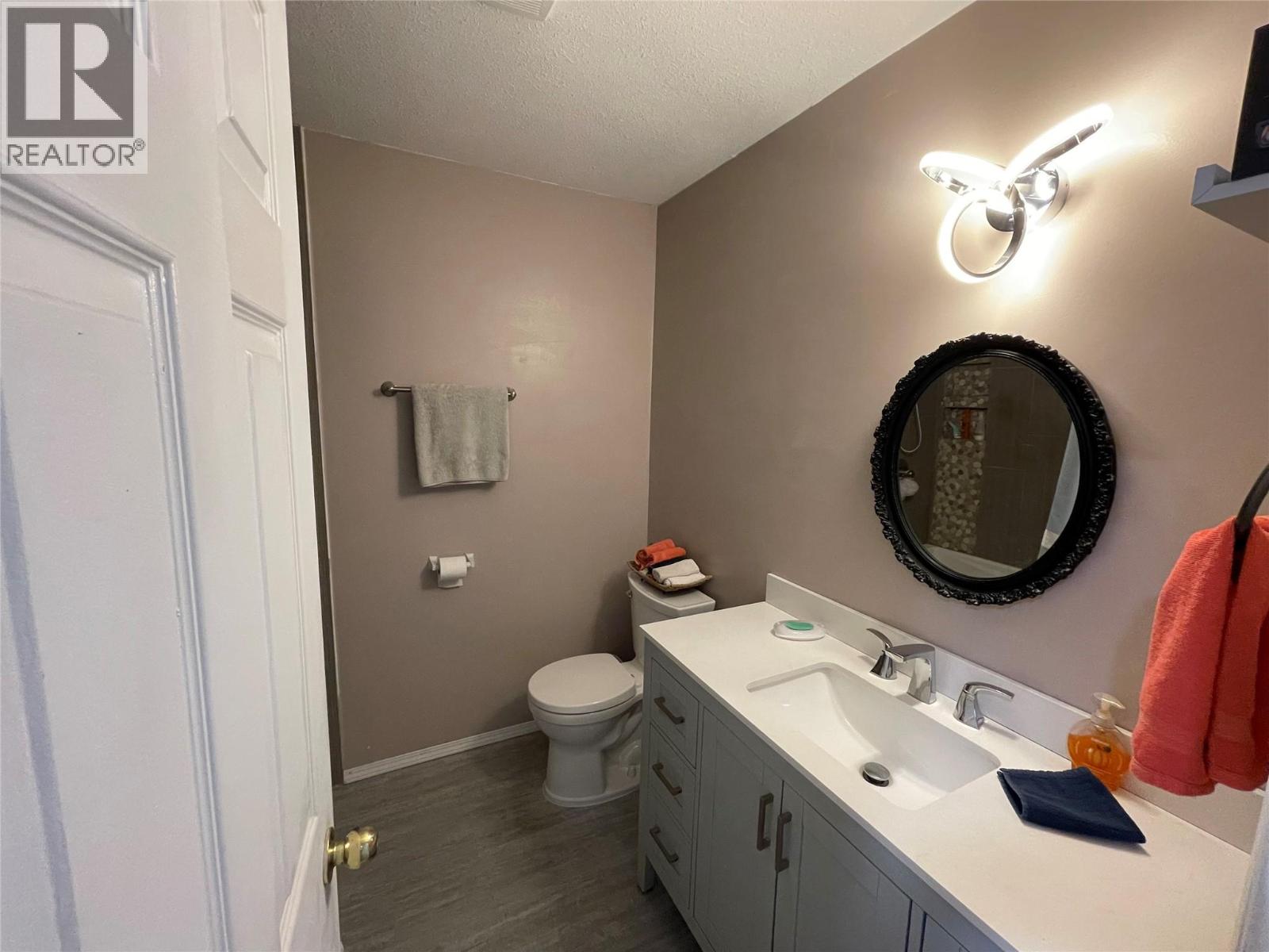 Updated vanity and tile shower
