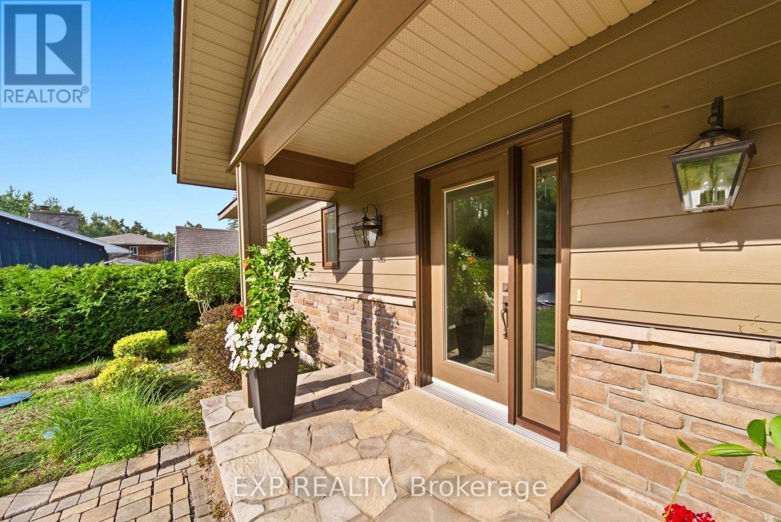 Welcoming covered front entrance