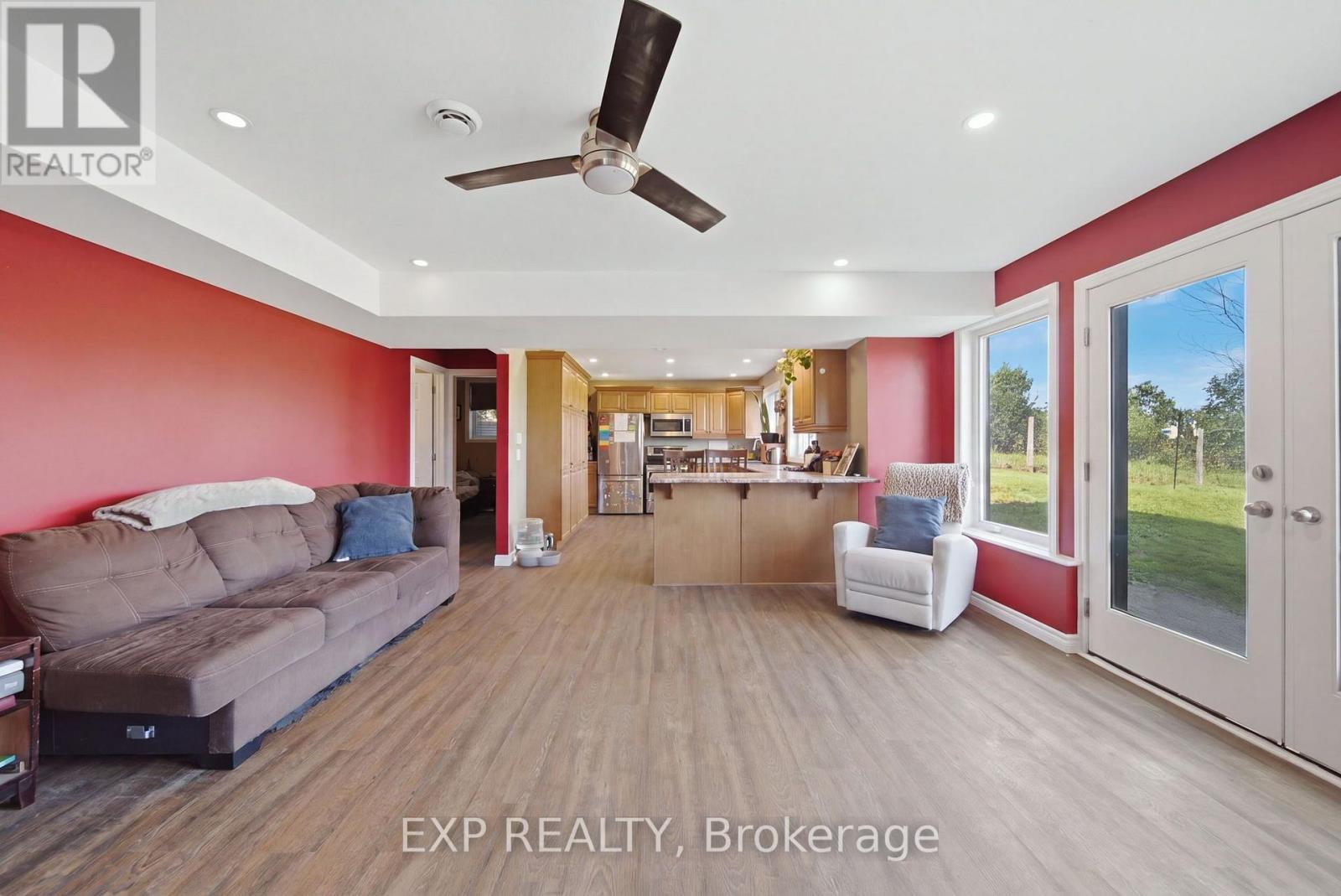 Lower level living area