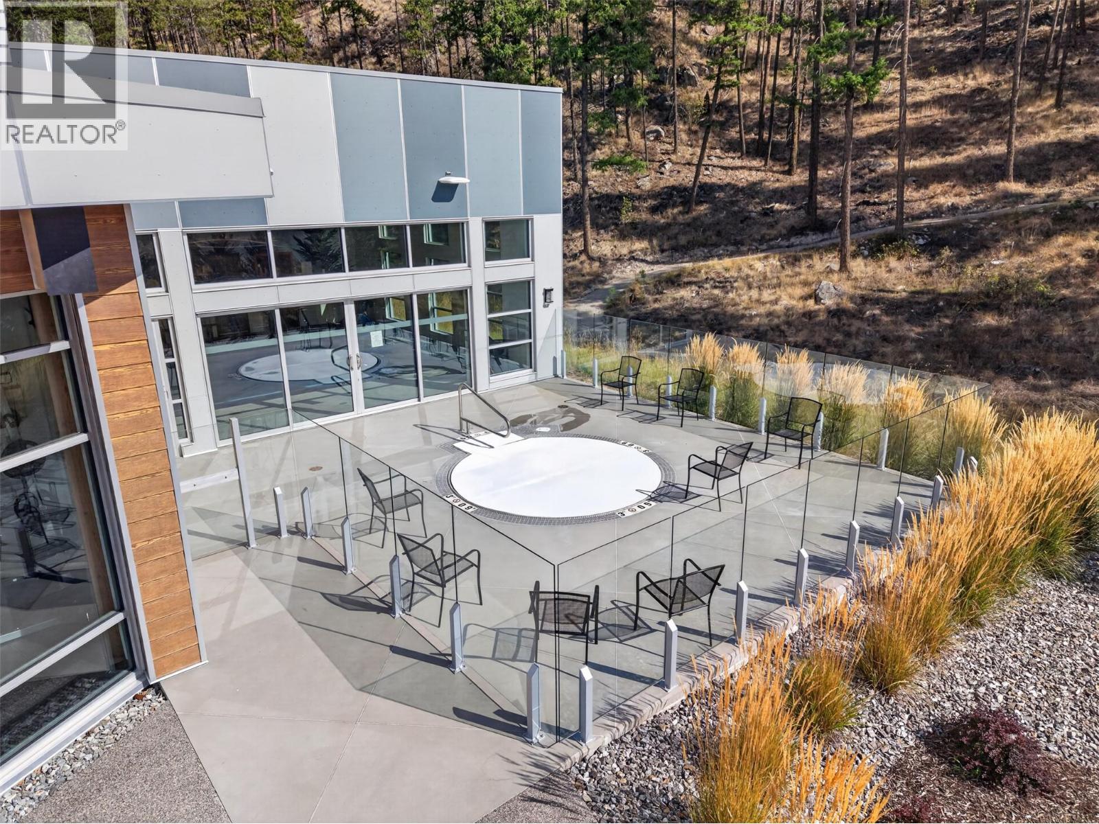 Outside hot tub