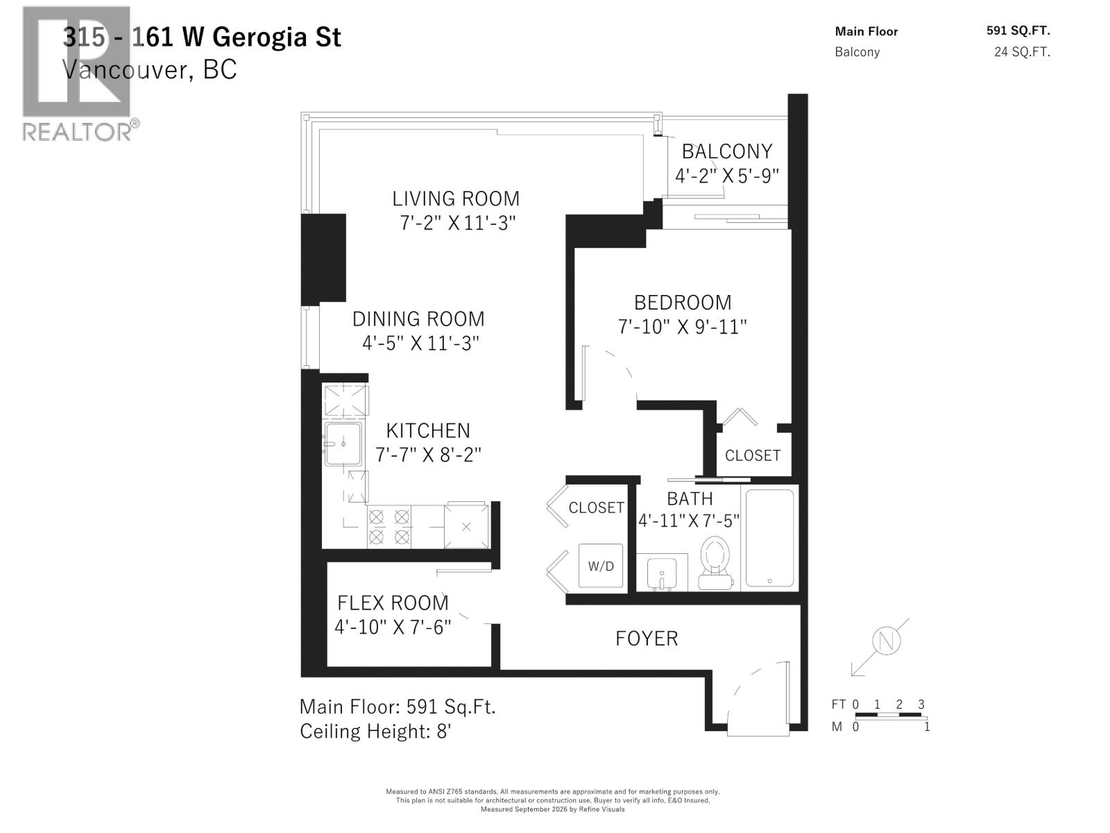 315 161 W Georgia Street, Vancouver, British Columbia  V6B 4P4 - Photo 5 - R3168748