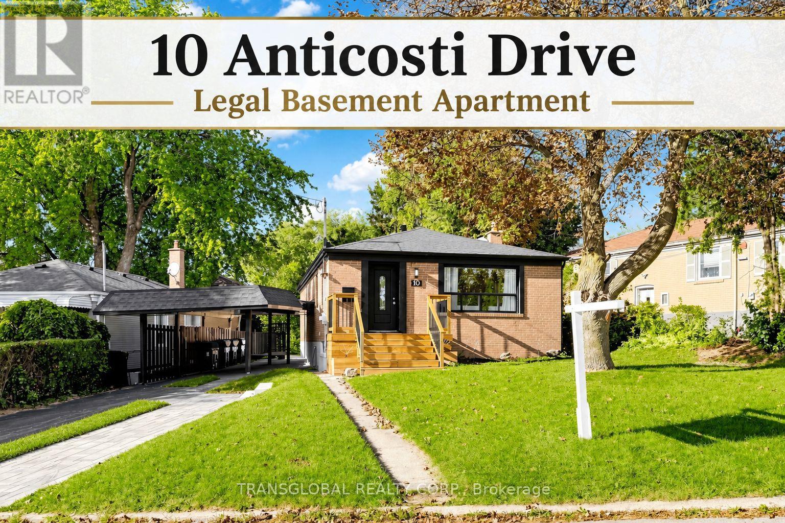 10 ANTICOSTI DRIVE, Toronto, Ontario