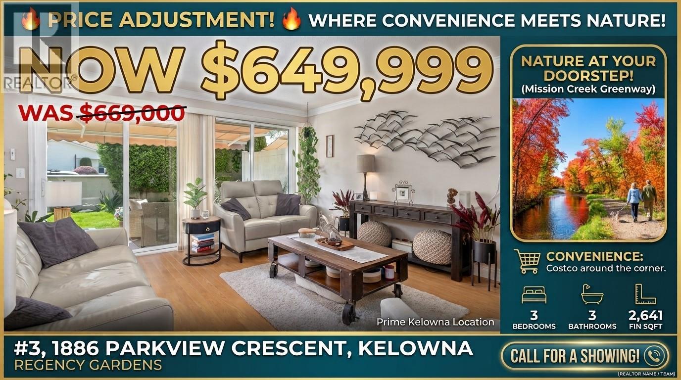 1886 Parkview Crescent Unit# 3, Kelowna, British Columbia
