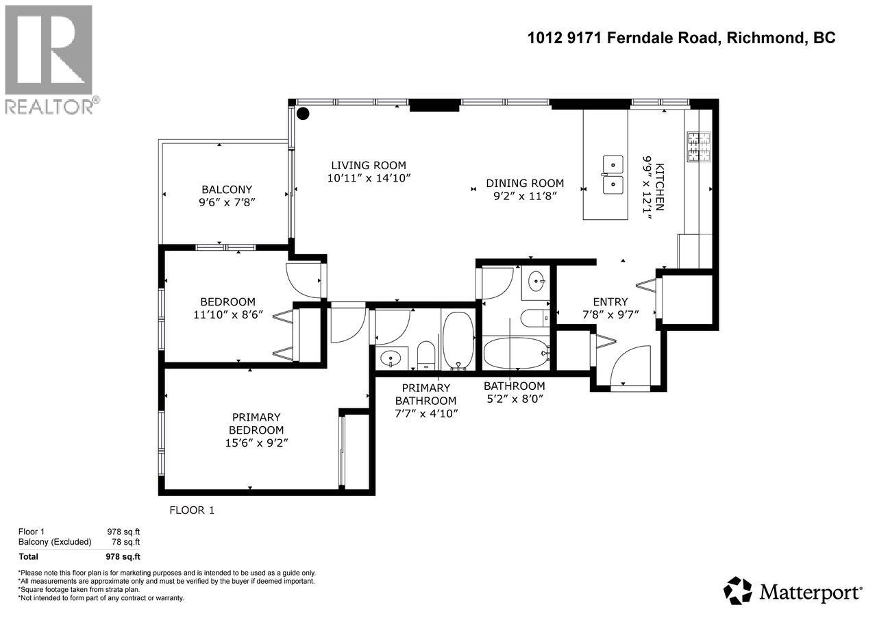 1012 9171 Ferndale Road, Richmond, British Columbia  V6Y 0A5 - Photo 9 - R3160135