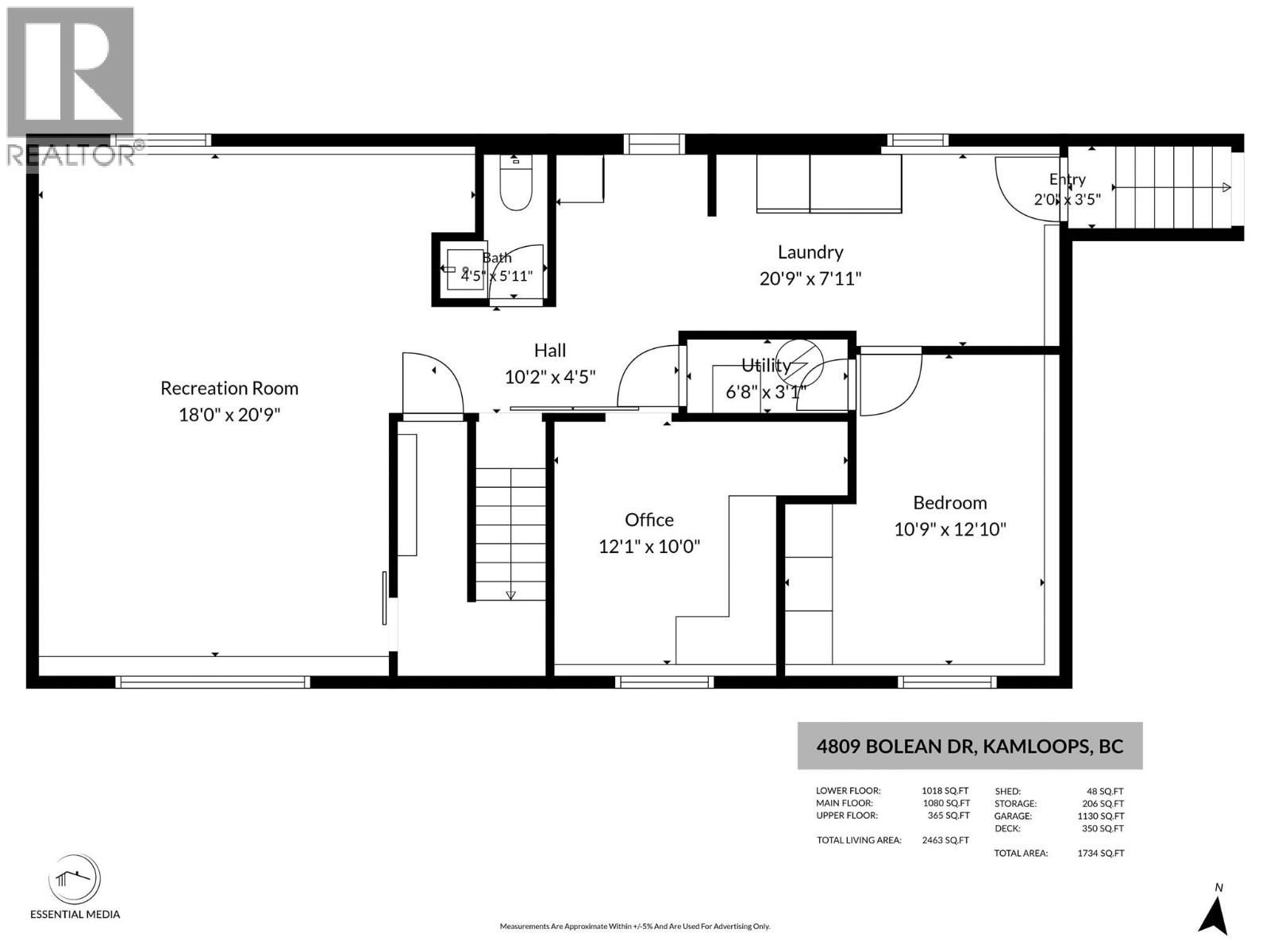 4809 Bolean Drive, Kamloops, British Columbia  V2H 1M3 - Photo 57 - 10402003