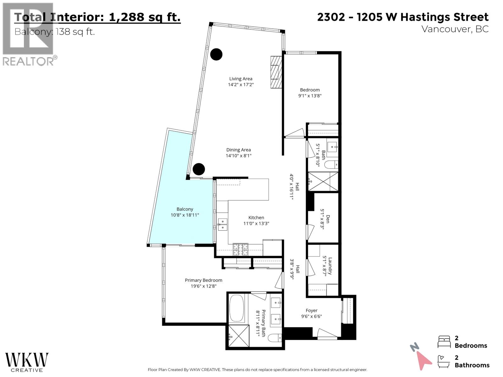 2302 1205 W Hastings Street, Vancouver, British Columbia V6E 4T7 - Photo 40 - R3170014