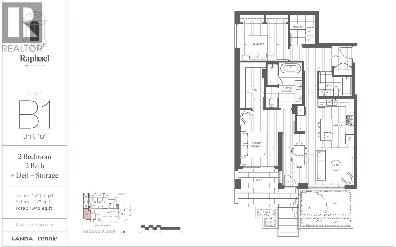 101 3668 W 10th Avenue, Vancouver, British Columbia  V6R 0G4 - Photo 2 - R3169934