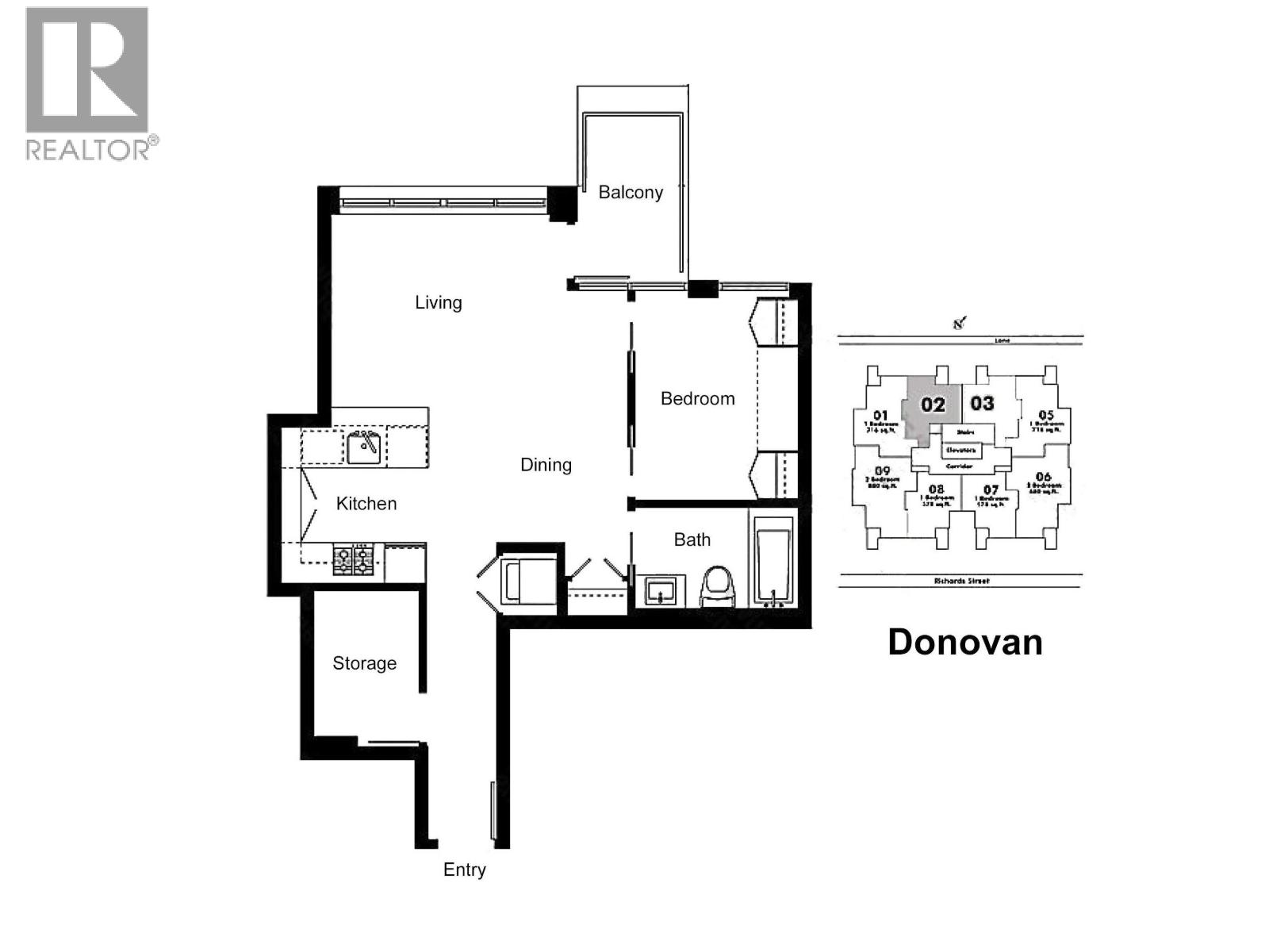 1002 1055 Richards Street, Vancouver, British Columbia  V6B 0C2 - Photo 3 - R3167618
