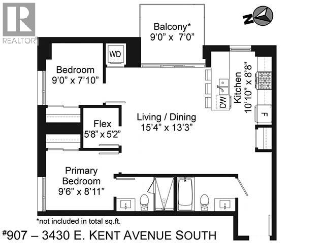 907 3430 E Kent Avenue South, Vancouver, British Columbia  V5S 0G7 - Photo 2 - R3149936