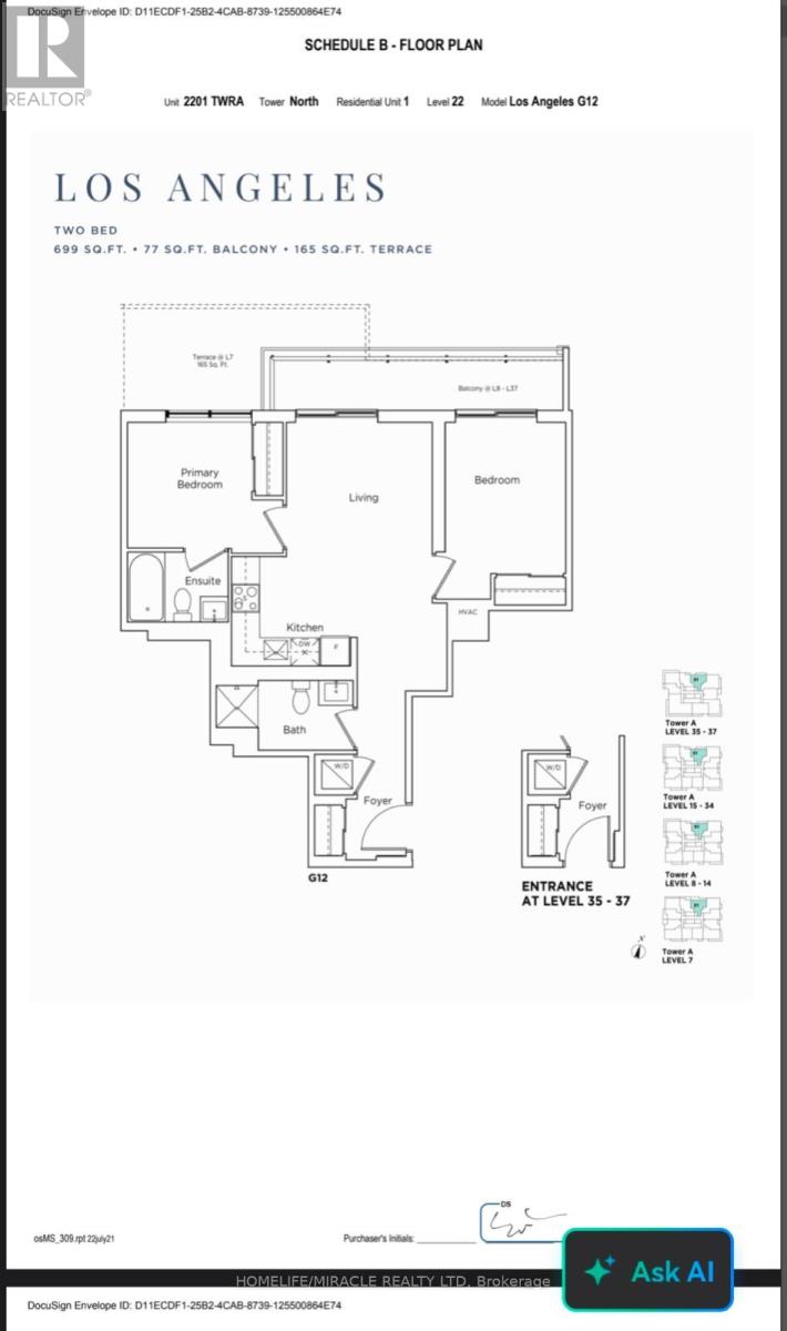 2201 - 5 Meadowale Road, Vaughan, Ontario  L4K 0C7 - Photo 2 - N13840342