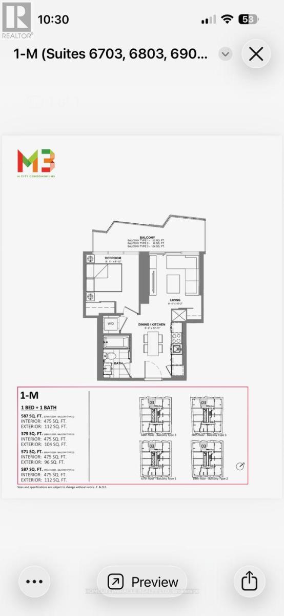 6803 - 448 Burnhamthorpe Road W, Mississauga, Ontario  L5B 0R4 - Photo 11 - W13840454
