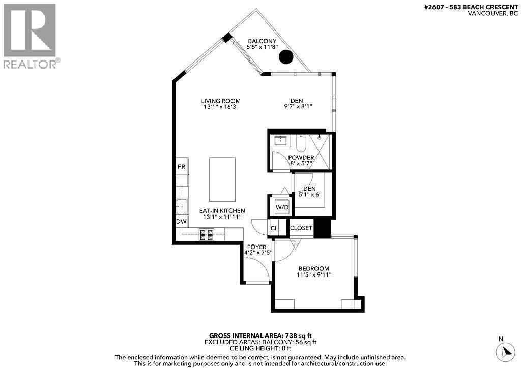 2607 583 BEACH CRESCENT