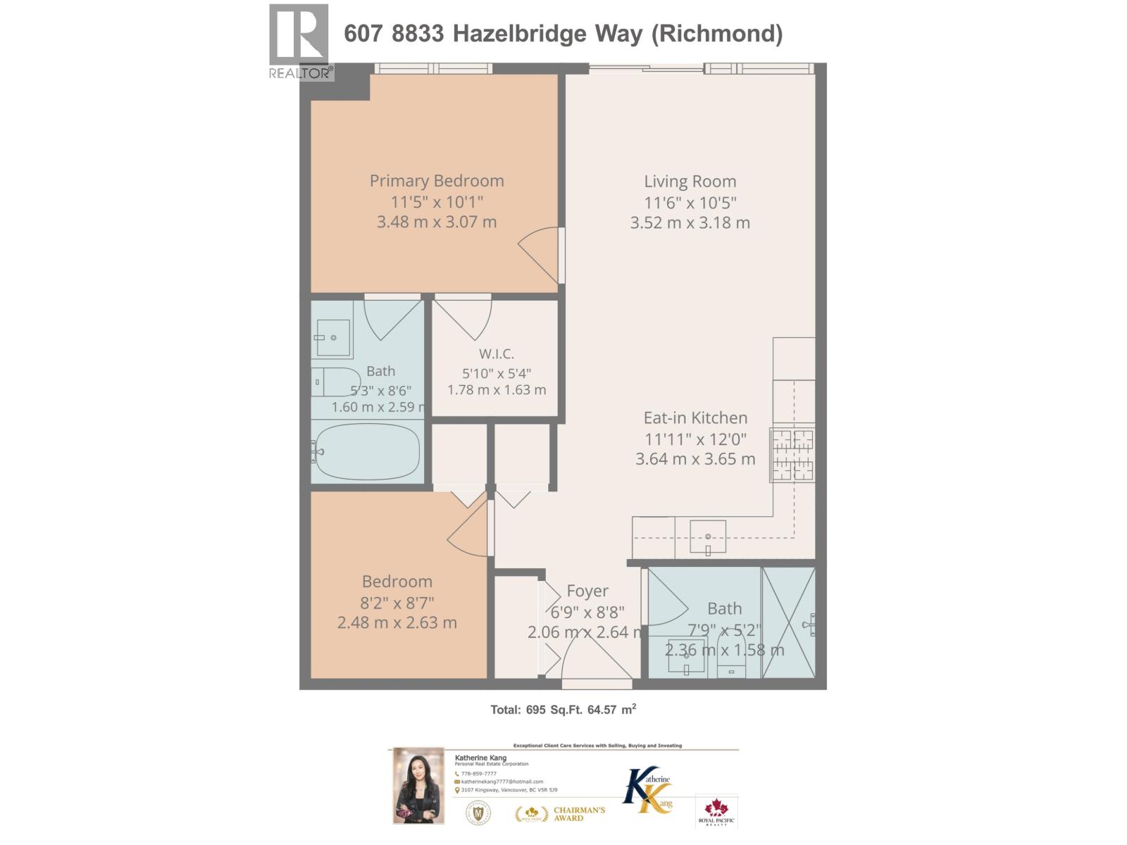 607 8833 Hazelbridge Way, Richmond, British Columbia  V6X 0N3 - Photo 10 - R3157100