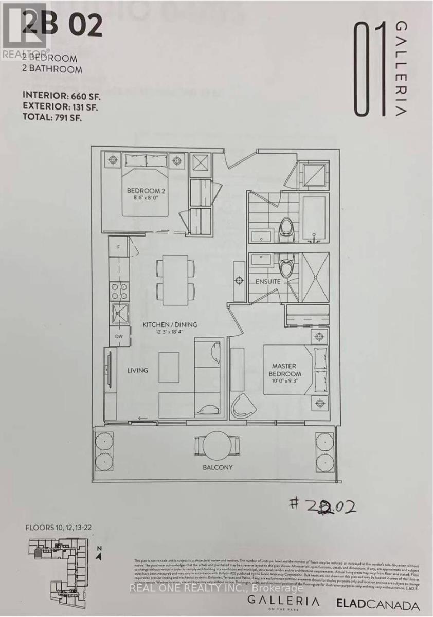 2202 - 1285 Dupont Street, Toronto, Ontario  M6H 0E3 - Photo 24 - W13844720