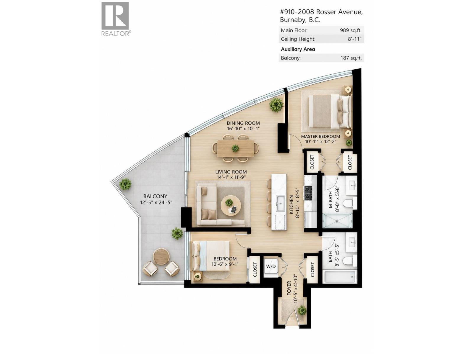 910 2008 Rosser Avenue, Burnaby, British Columbia  V5C 0H8 - Photo 33 - R3170968